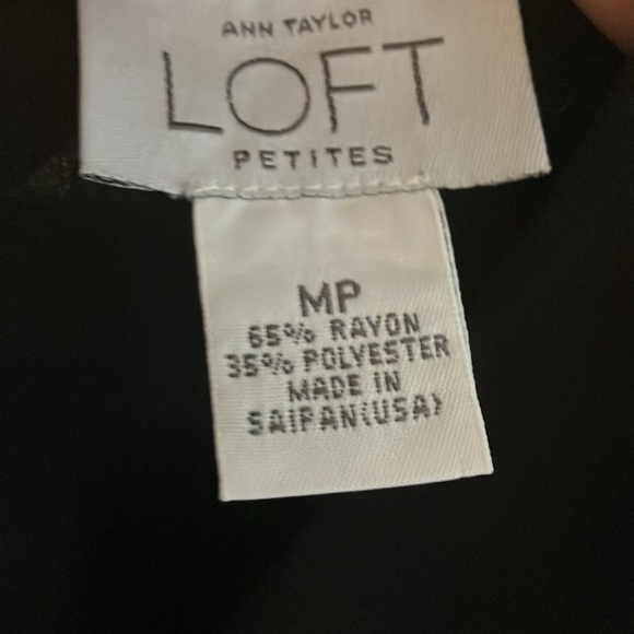 Black halter top by Ann Taylor LOFT in Petite Medium. - Picture 4 of 4